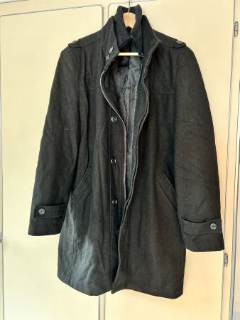 Herren-Wollmantel L