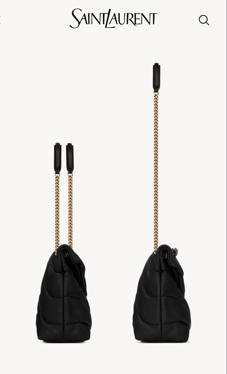 Saint Laurent Borse da donna: YSL PUFFER MEDIUM black suede, dark metal – Usato da Kilchberg ZH venduto da roz_qcj7 7