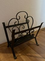 Schöner Zeitungsständer schwarz Metall Vintage