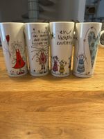4 Tassen Leben-dig.ch Keramik 400ml 4er Set guter Zus