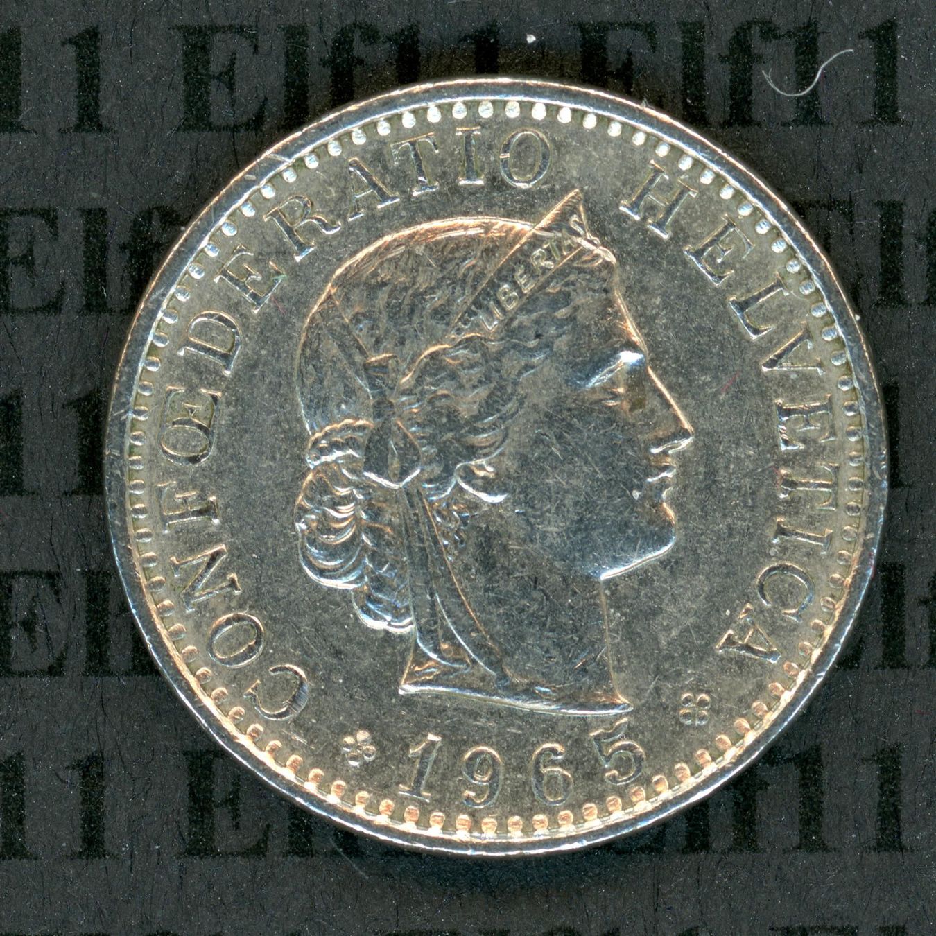 Alle Münzen: CHF___0.20 1965 ss-vz 20 Rappen – Gebraucht aus Widnau von Elf11