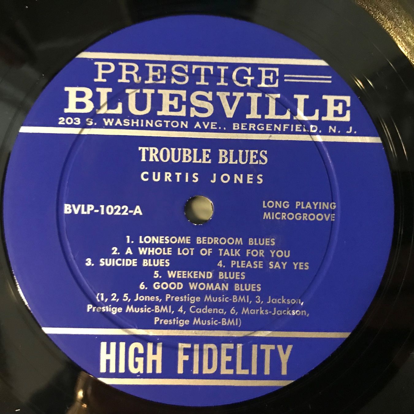 Dischi in vinile: Curtis Jones - trouble blues – Usato da Aesch BL venduto da BlueMusicRecords 2