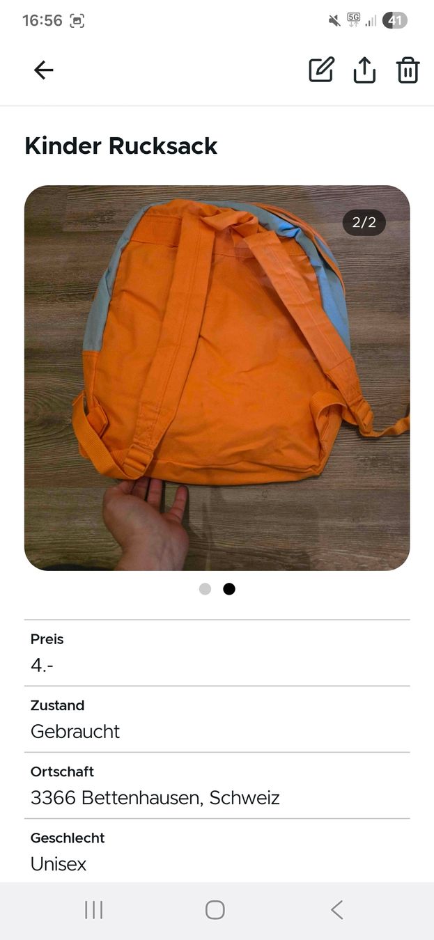 Disney Borse & Zaini: Kinder Rucksack – Usato da Bettenhausen venduto da Engel1991 1