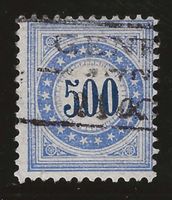 1882 : Porto Nr. 14K (Faserpapier) : KP 400.--