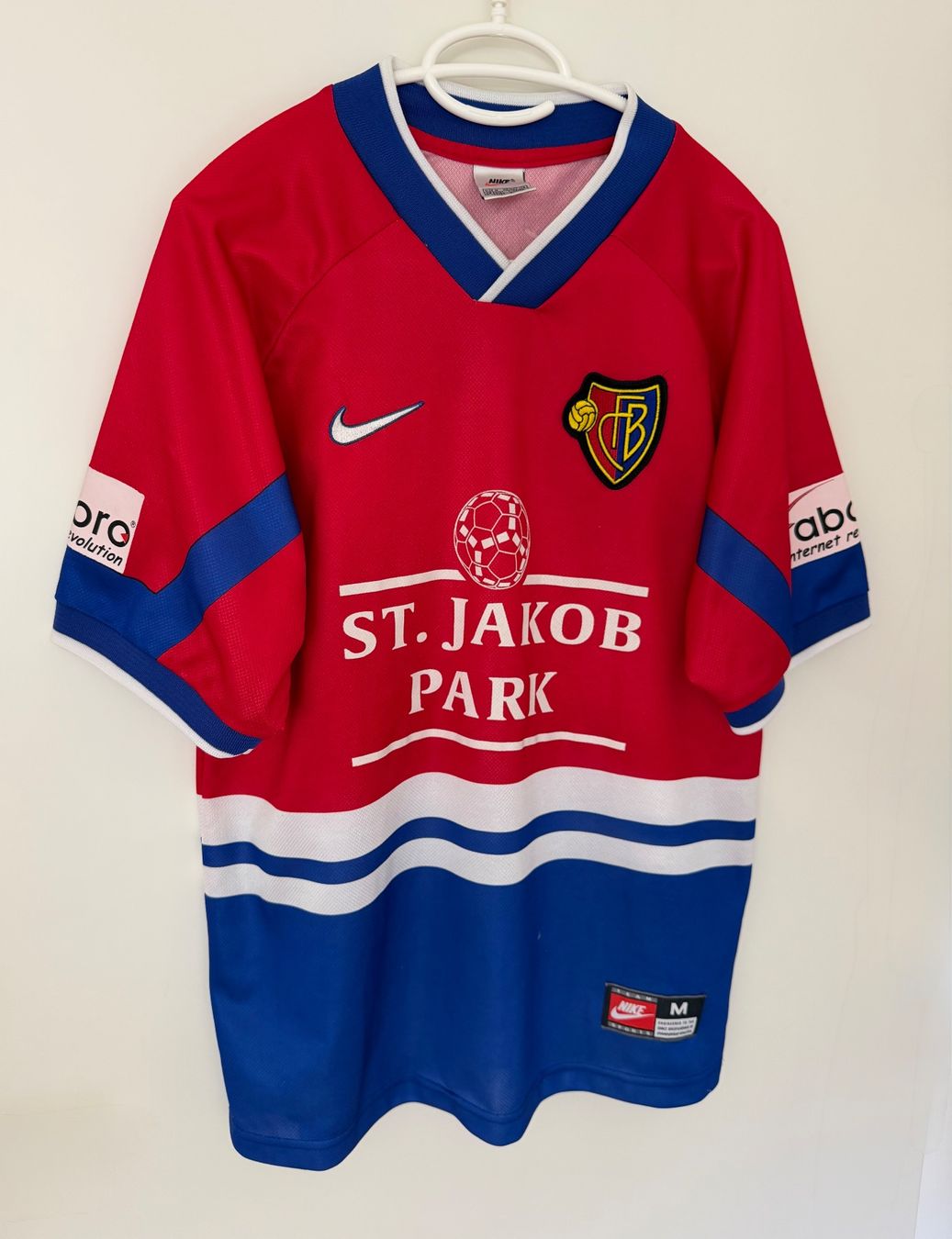 Nike Canottiere & Pantaloni: Fc Basel Nike Trikot 1998-99 Heim – Usato da Füllinsdorf venduto da hae_gt9l 1
