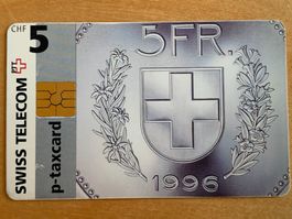 Swiss Telecom Taxcard Sujet Fünflieber