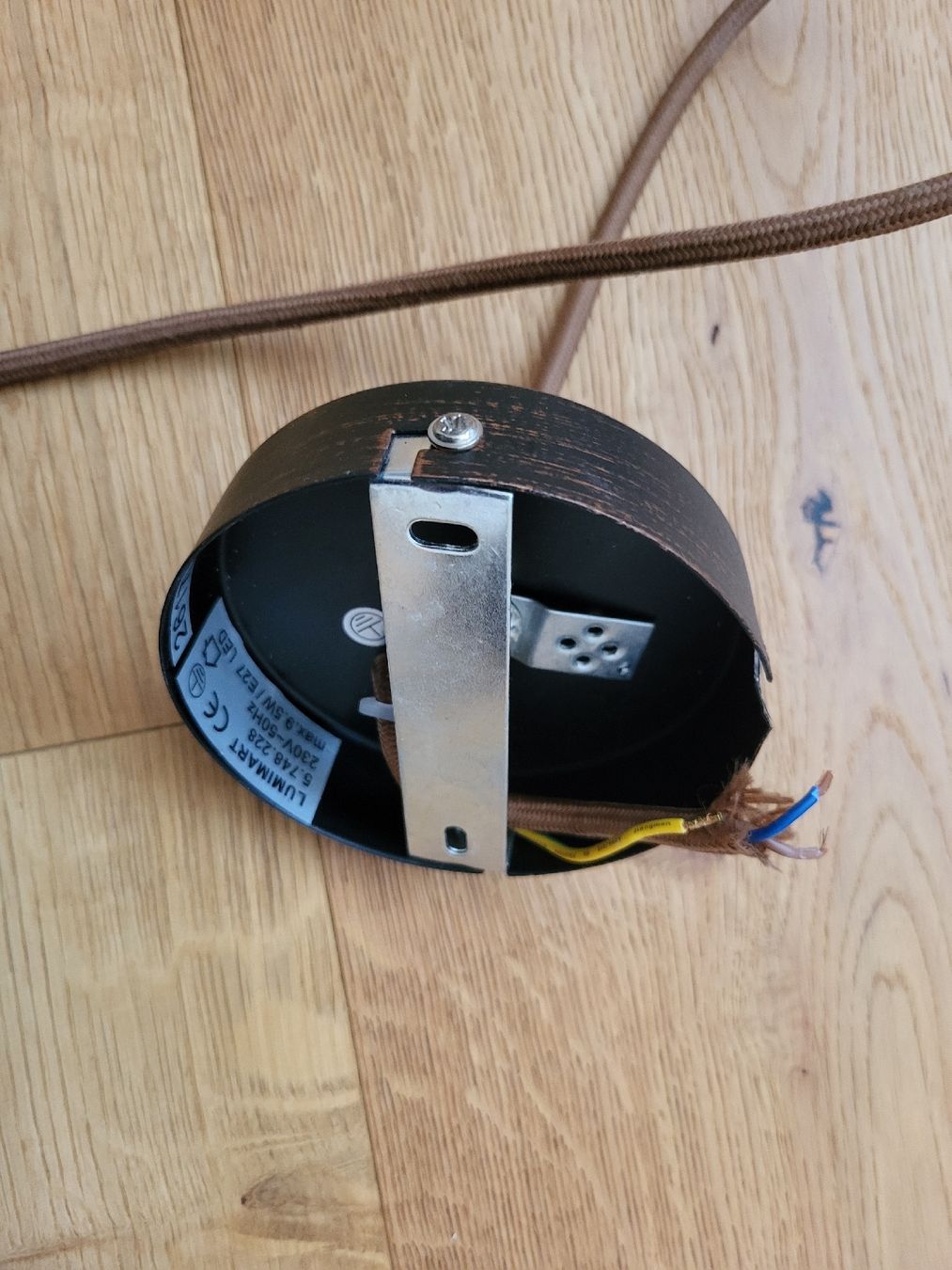 Lampes: Hängeleuchten Kugel Lochmuster Dunkelbraun – D'occasion à Gähwil par Ste_Holz 3