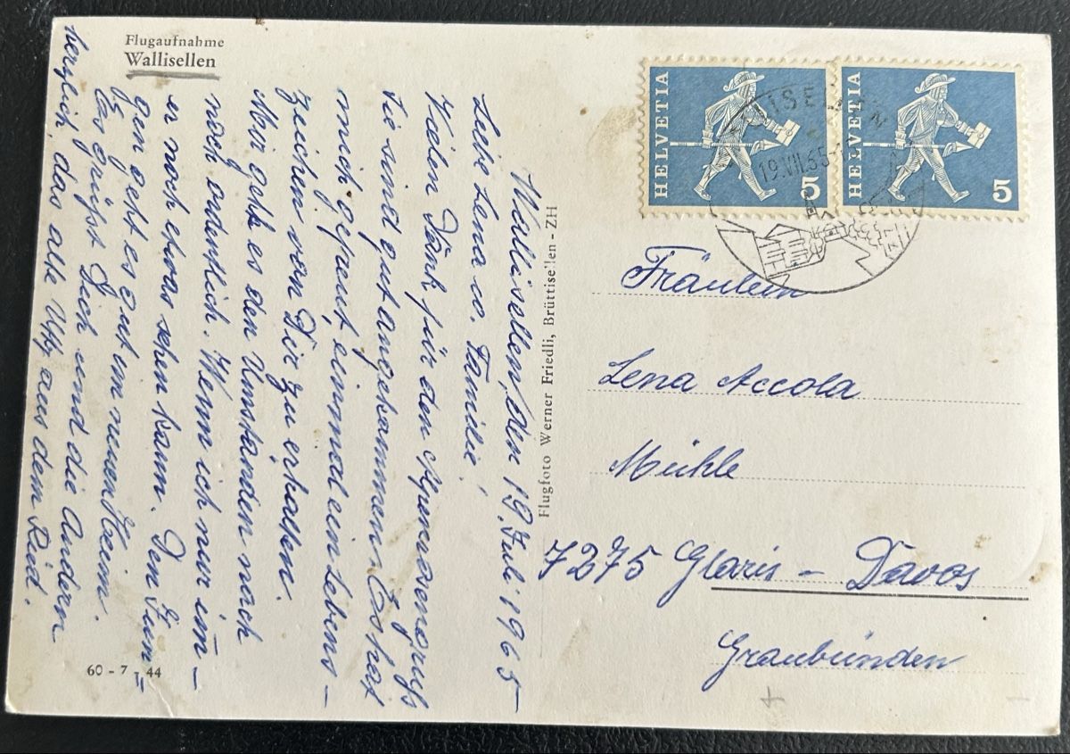Cartes postales: Flugaufnahme Wallisellen  – D'occasion à Horw par Tellbub 1