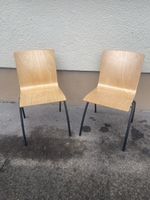 2 Embru Skandi-Form Stühle, stapelbar, Schweizer Design