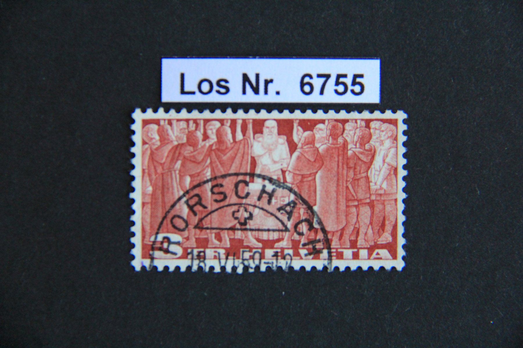Tutti i francobolli: CH 1955 Ortsstempel mit Datum                       Los 6755 – Usato da Volken venduto da jukon65