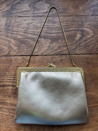 Elegante Vintage Handtasche / Abendtasche Goldfarben