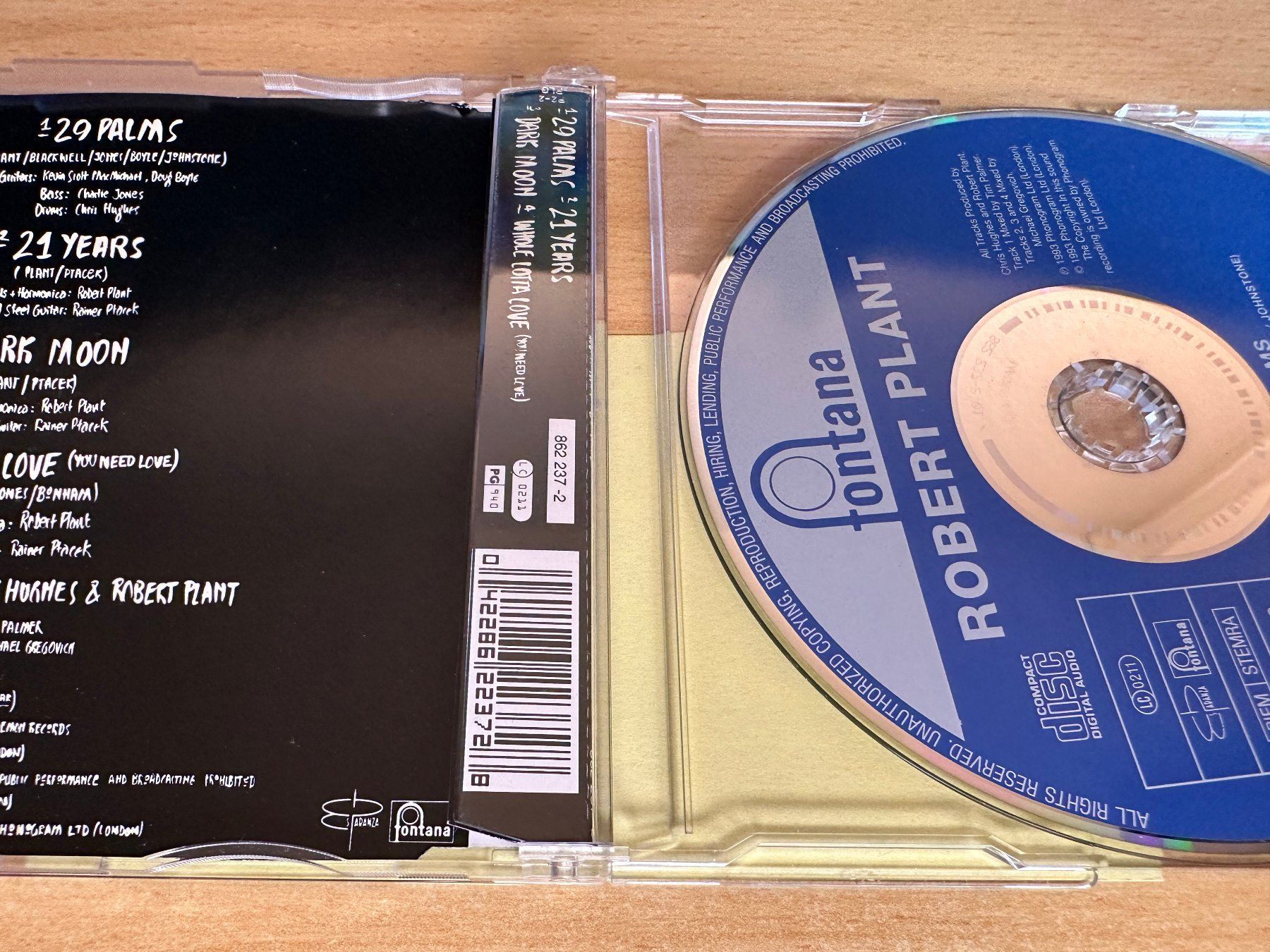 CD: Robert Plant – 29 Palms - Single CD – Usato da Rikon im Tösstal venduto da Alpenmutz 1