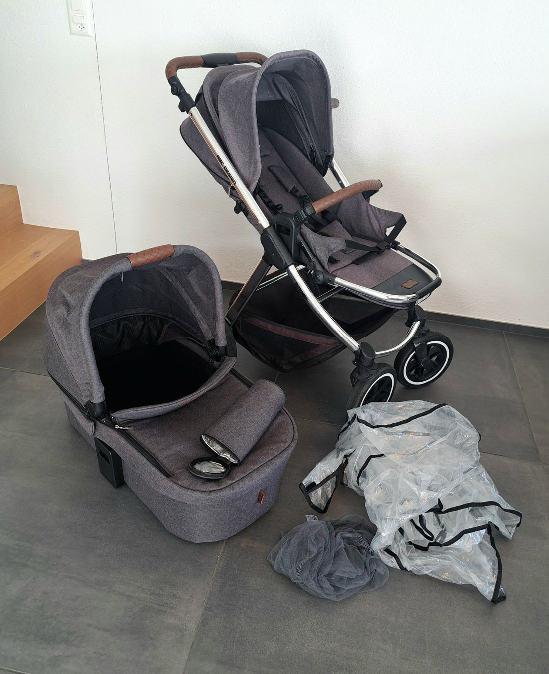 ABC Design Carrozzine: Kinderwagen ABC Design SAMBA mit Zubehör, guter Zustand – Usato da Hämikon venduto da Paganini 1