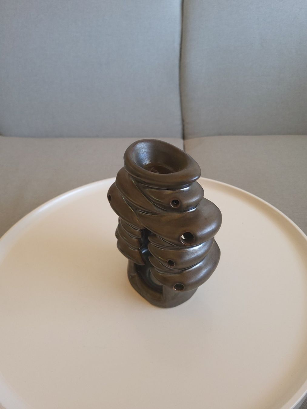Portacandele: " SIRYKID " Handgemachte  Keramik Aroma Duftlampe – Usato da Savièse venduto da qm2710 9