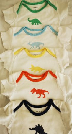 Coole Dino Baby Bodys von Carter's, Grösse 3 Monate