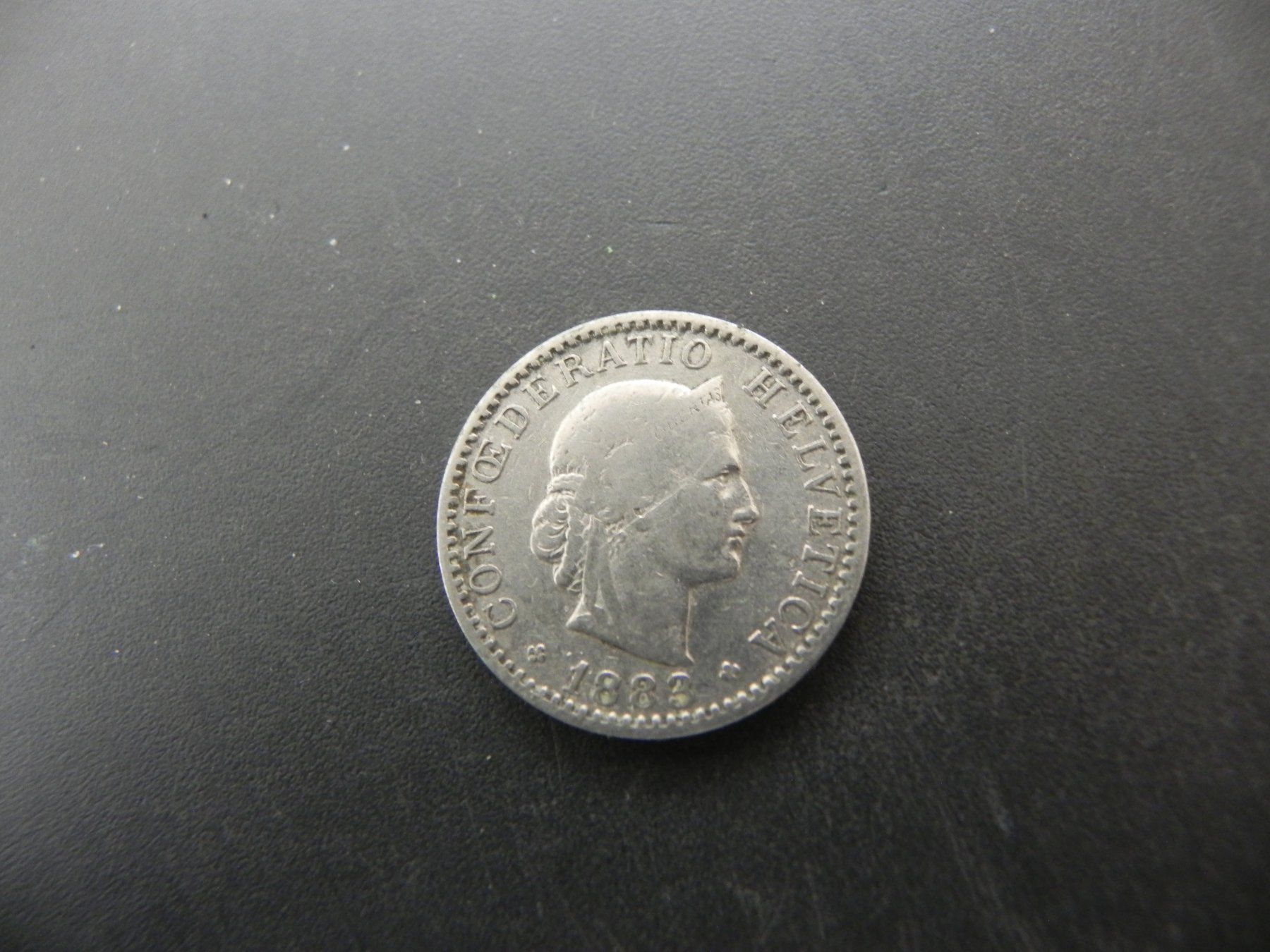 Tutti le monete: Schweiz 20 Rappen 1883 B – Usato da Biel/Bienne venduto da Gogolozi