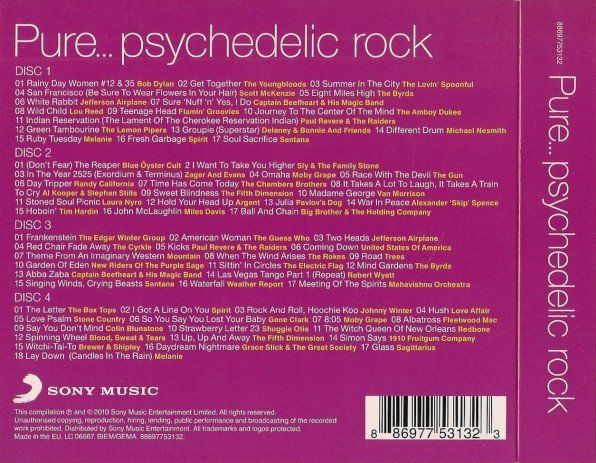 CDs: Diverse: Pure: Psychedelic Rock 4CD – Neu und originalverpackt aus Steinhausen von Vilivinili 1