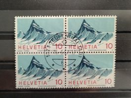 1966 Finsteraarhorn Viererblock Vollstempel