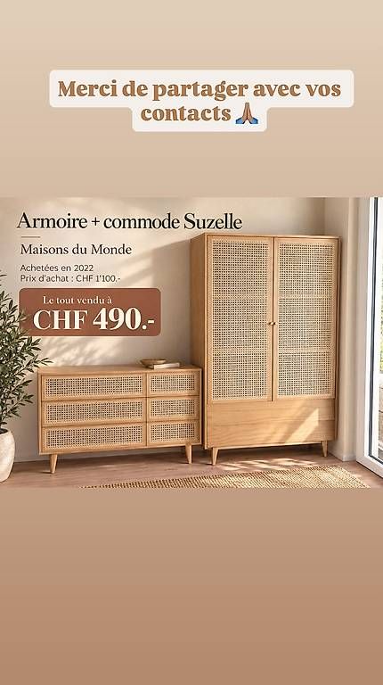 Armadi: Armoire et commode pour enfants  – Usato da La Chaux-de-Fonds venduto da saporedimare