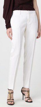 Saint Laurent Hose Seide-Wolle / panatalon laine-soie .36