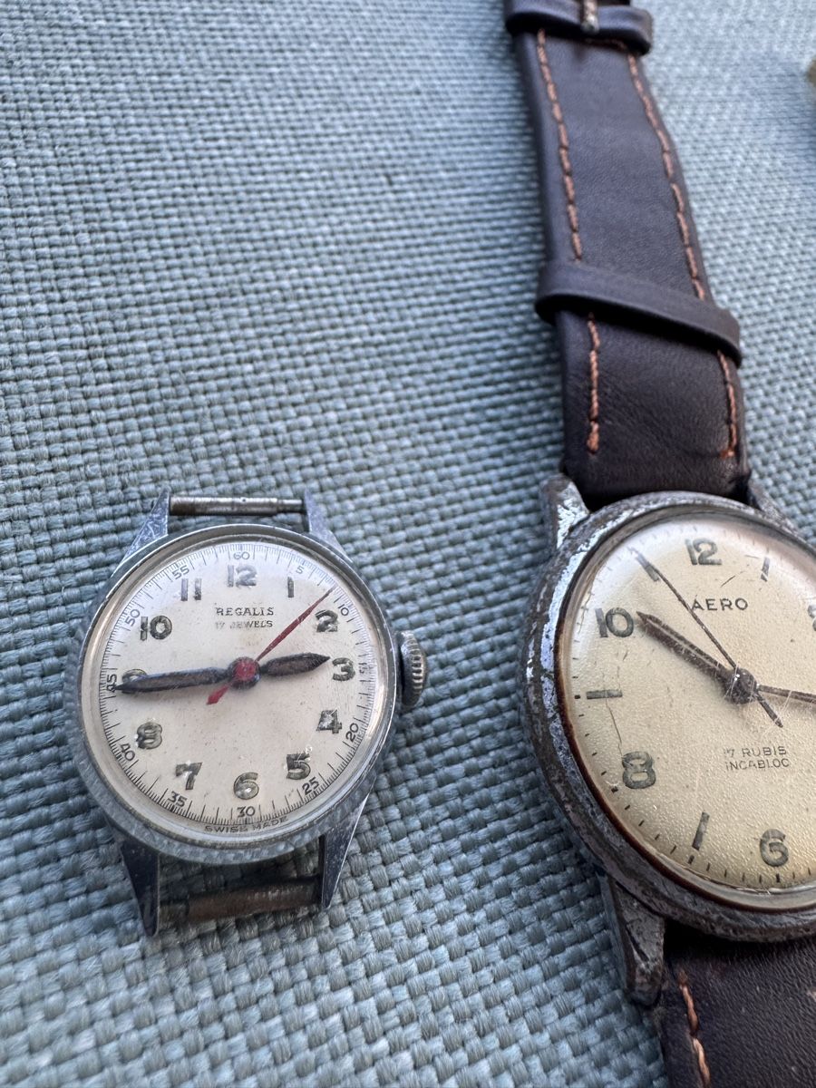 Orologi: Konvolut 3 alte Uhren Militär  – Difettoso da Sursee venduto da Dersempacher 1