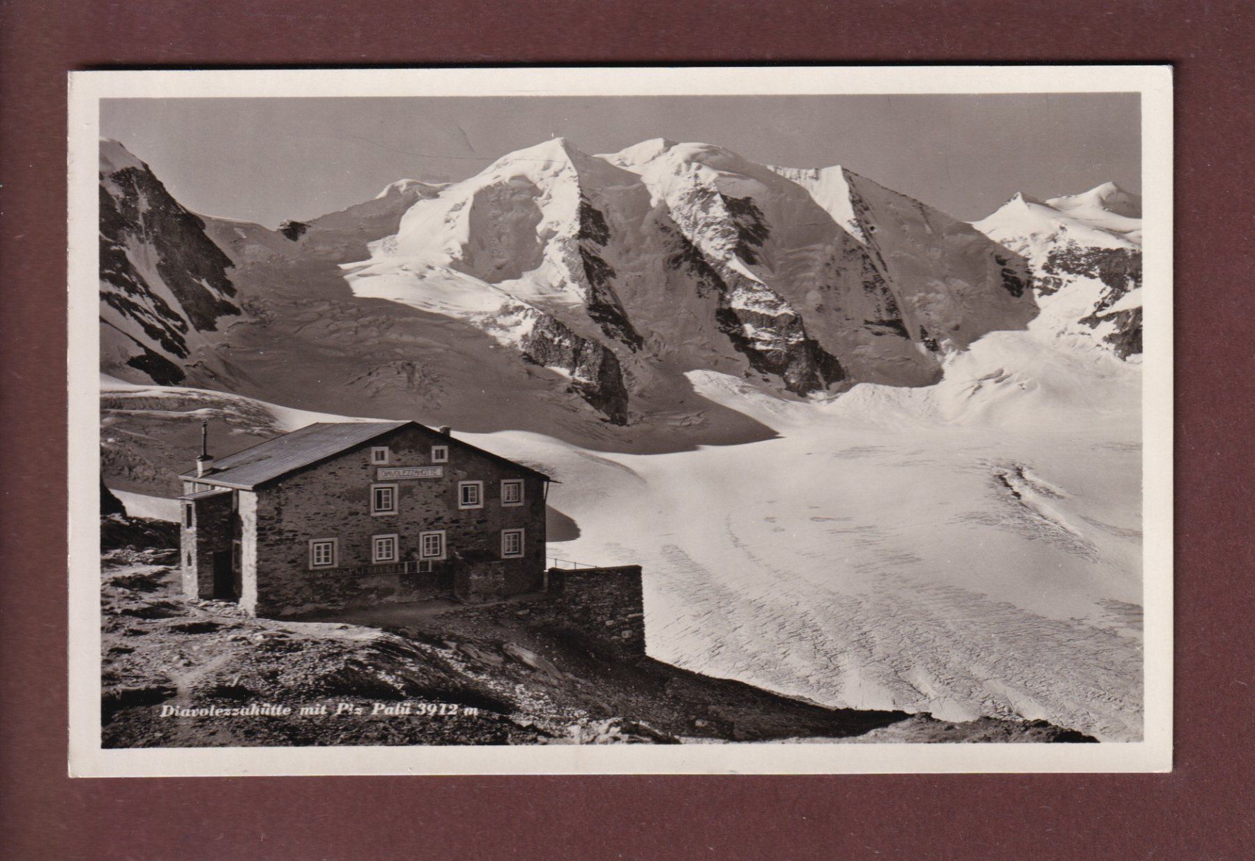 Cartoline postali: DIAVOLEZZAHÜTTE - Piz Palü – Usato da Pully venduto da nicecards