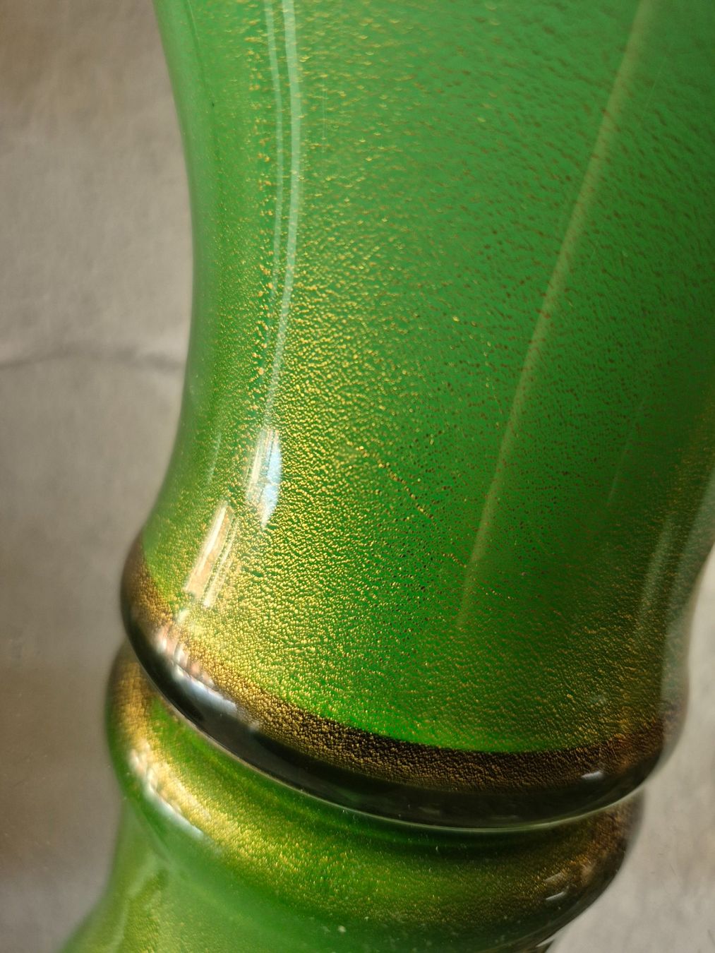 Murano Vase & Récipients: Schöne Murano Vase mit echtem Goldstaub – D'occasion à Genève par antade 5