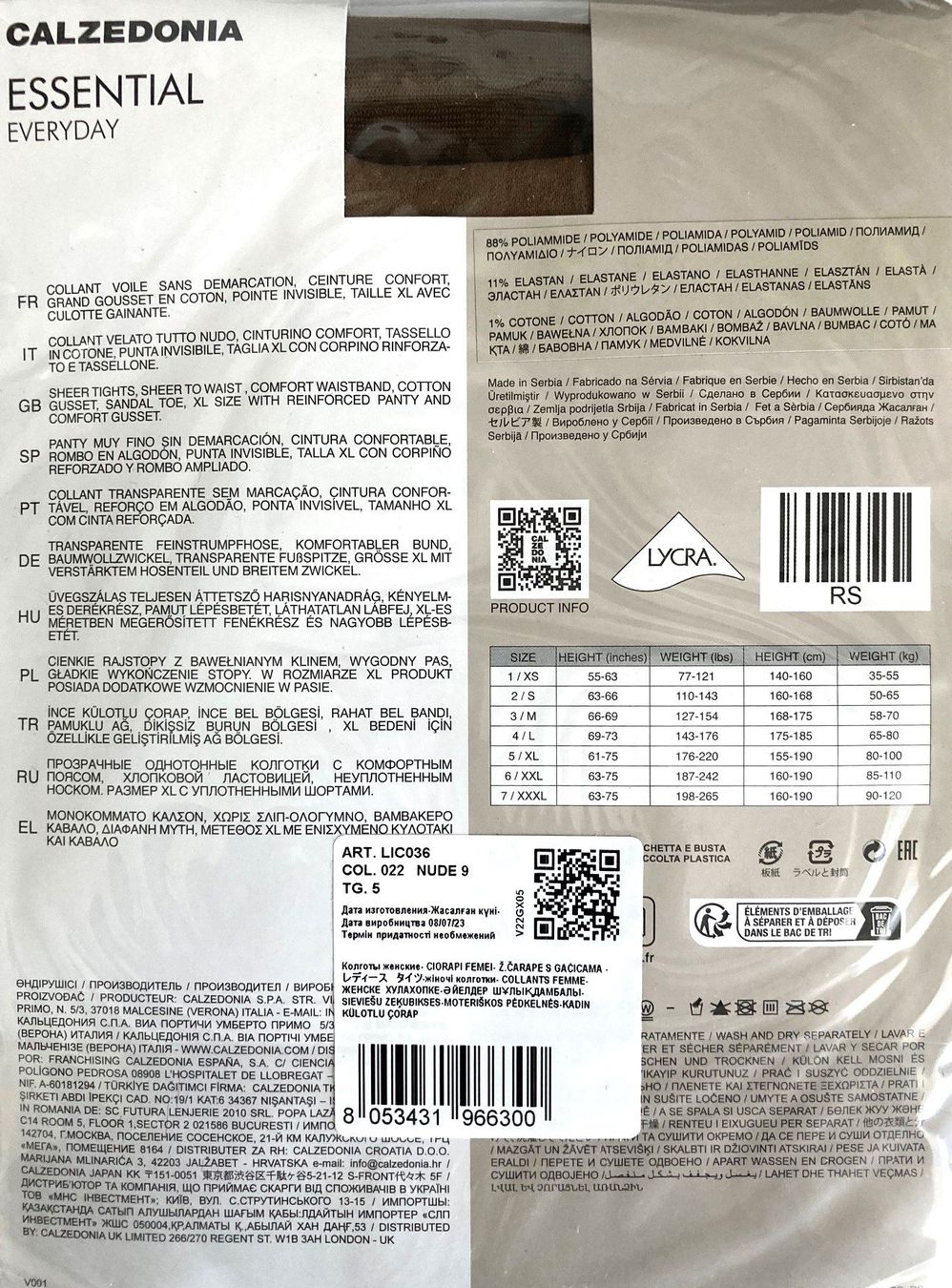 Calzedonia Strümpfe & Strumpfhosen: Strumpfhose Essential Tighits Calzedonia – Neu und originalverpackt aus Menziken von ABA60 1