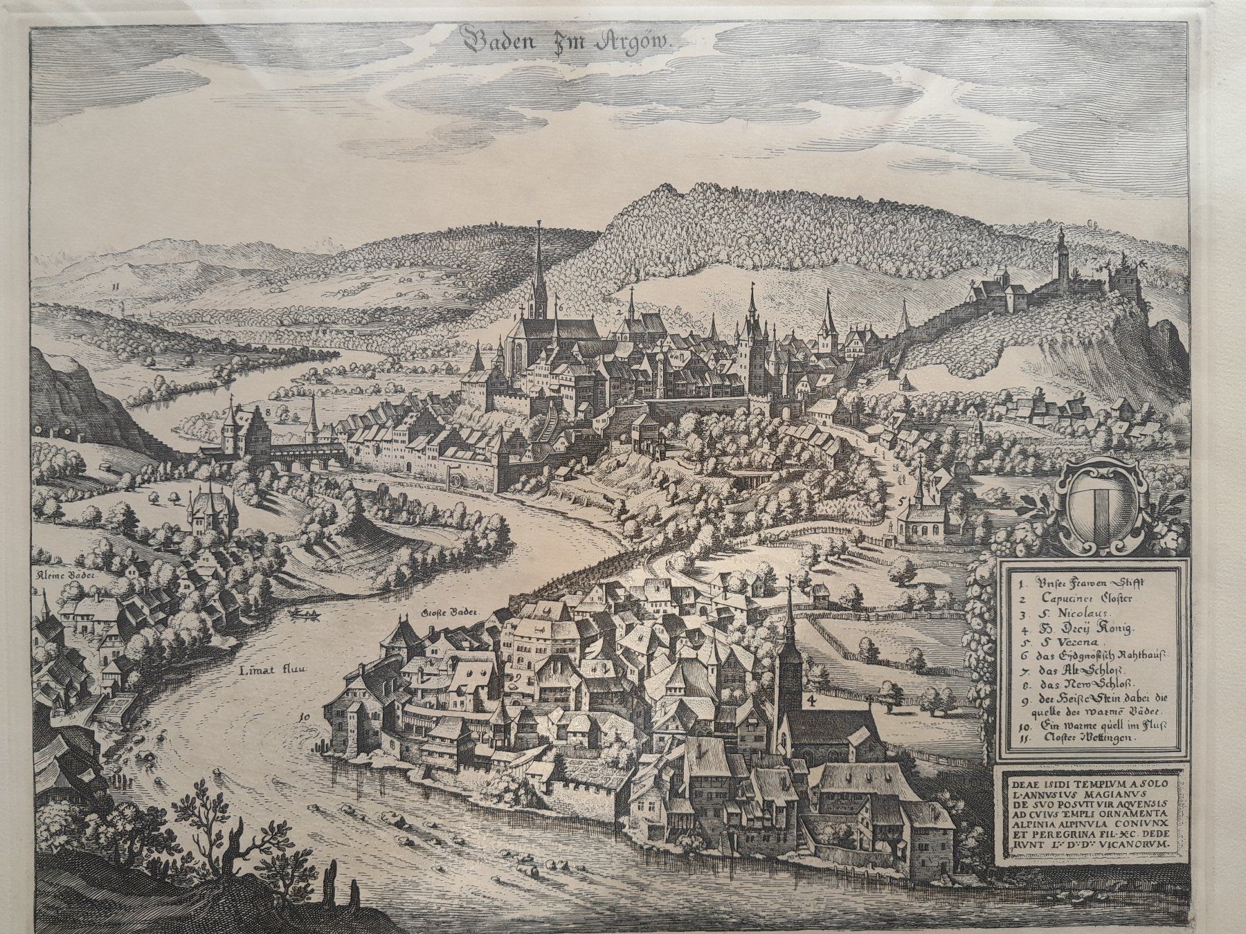 Incisioni: Stich von Baden im Aargau – Usato da Oeschgen venduto da Darknight0 1