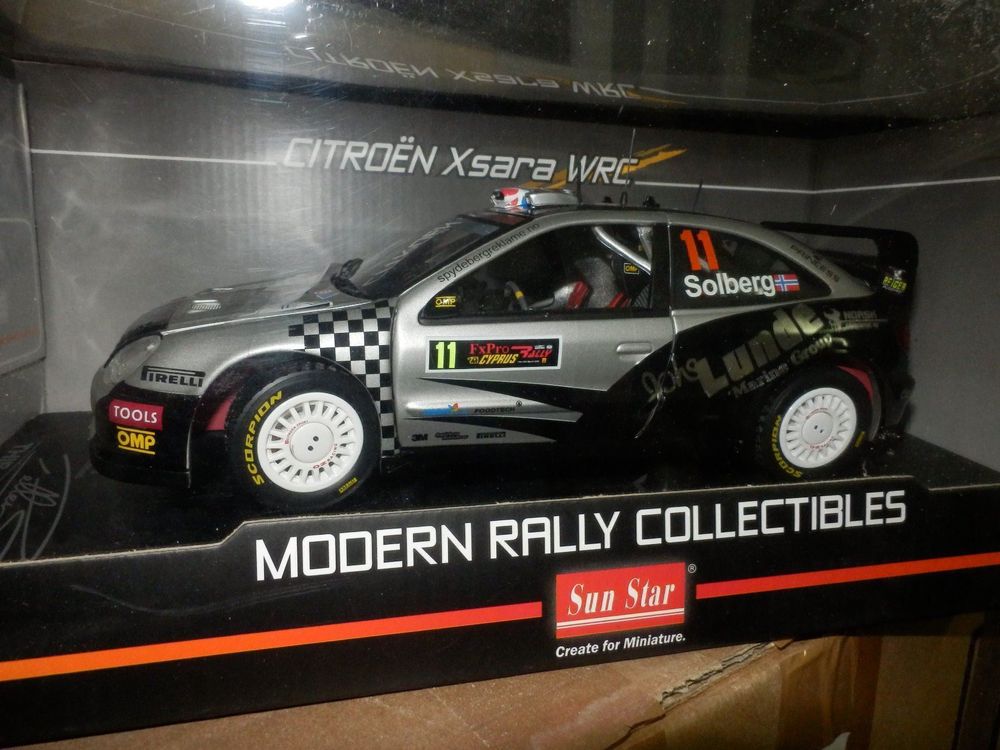 Citroën Xsara WRC 08 Bigmat Bologna Show 1/18 Sunstar 4472, Miniature Rallye, Zamac, édition Limitée