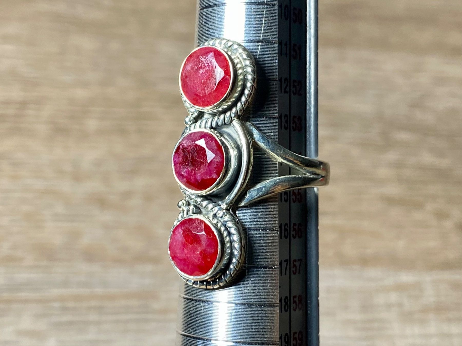 Ringe: Moderner orientalischer Silberring mit natürlichem Rubin – Neu und originalverpackt aus Laax von Kiki_Kingdom3 6