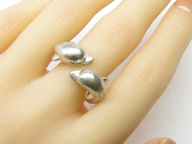 Anelli: Vintage Ring Silber 925  2 x Delfin Gr. 61 – Usato da Ermatingen venduto da Decovin 4