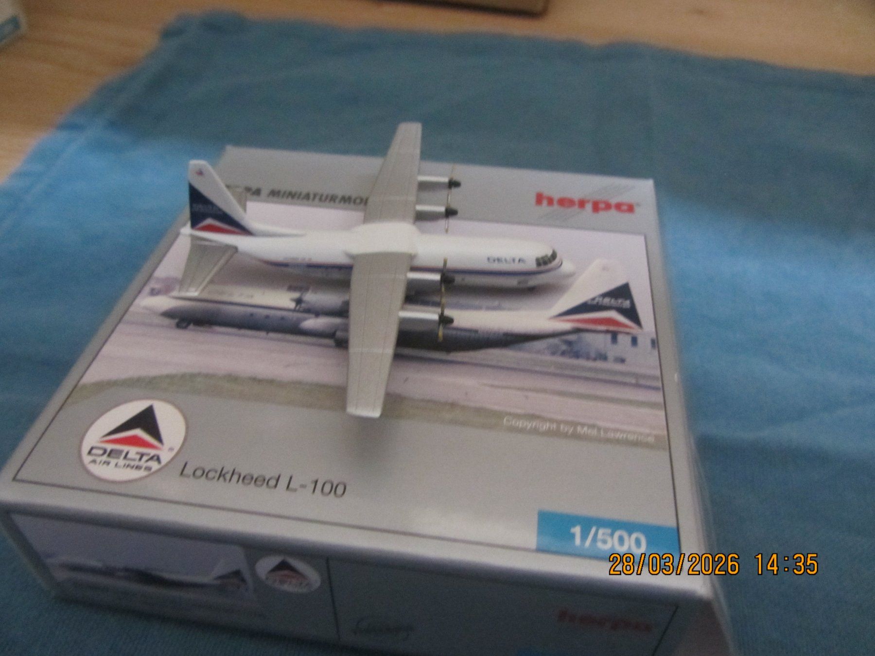 Herpa Kit di modellismo & Modellini statici: Herpa 1:500 Lockheed L-100 Delta – Nuovo e nell'imballaggio originale da Kirchberg BE venduto da sonne88 1