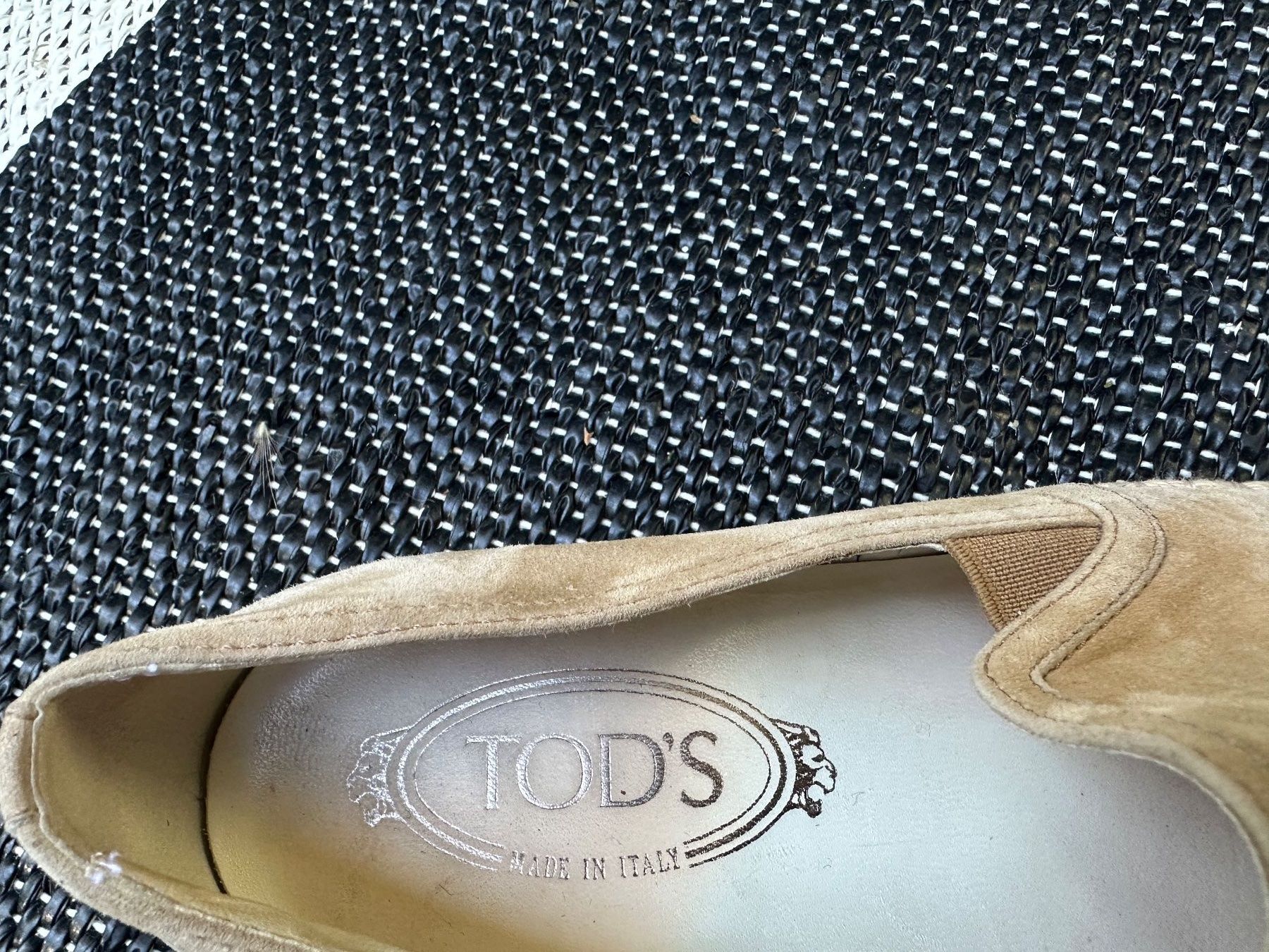 Tod'S Scarpe da donna: Tods Slipper - Beige Veloursleder – Usato da Zürich venduto da Lillyrose2013 3