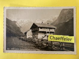 1918 Engelberg. Bauernhaus und Grassenkette