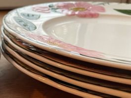 Villeroy & Boch Wildrose – 4 Speiseteller Ø 26 cm