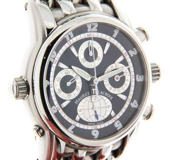 Maurice Lacroix Orologi: Maurice Lacroix Masterpiece Globe GMT Chrono Automatic Swiss – Usato da Sion venduto da Hobby-mania 1