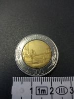 Italienische 500 Lire Bi-Metall Münze, Jahrgang 1989 Top!