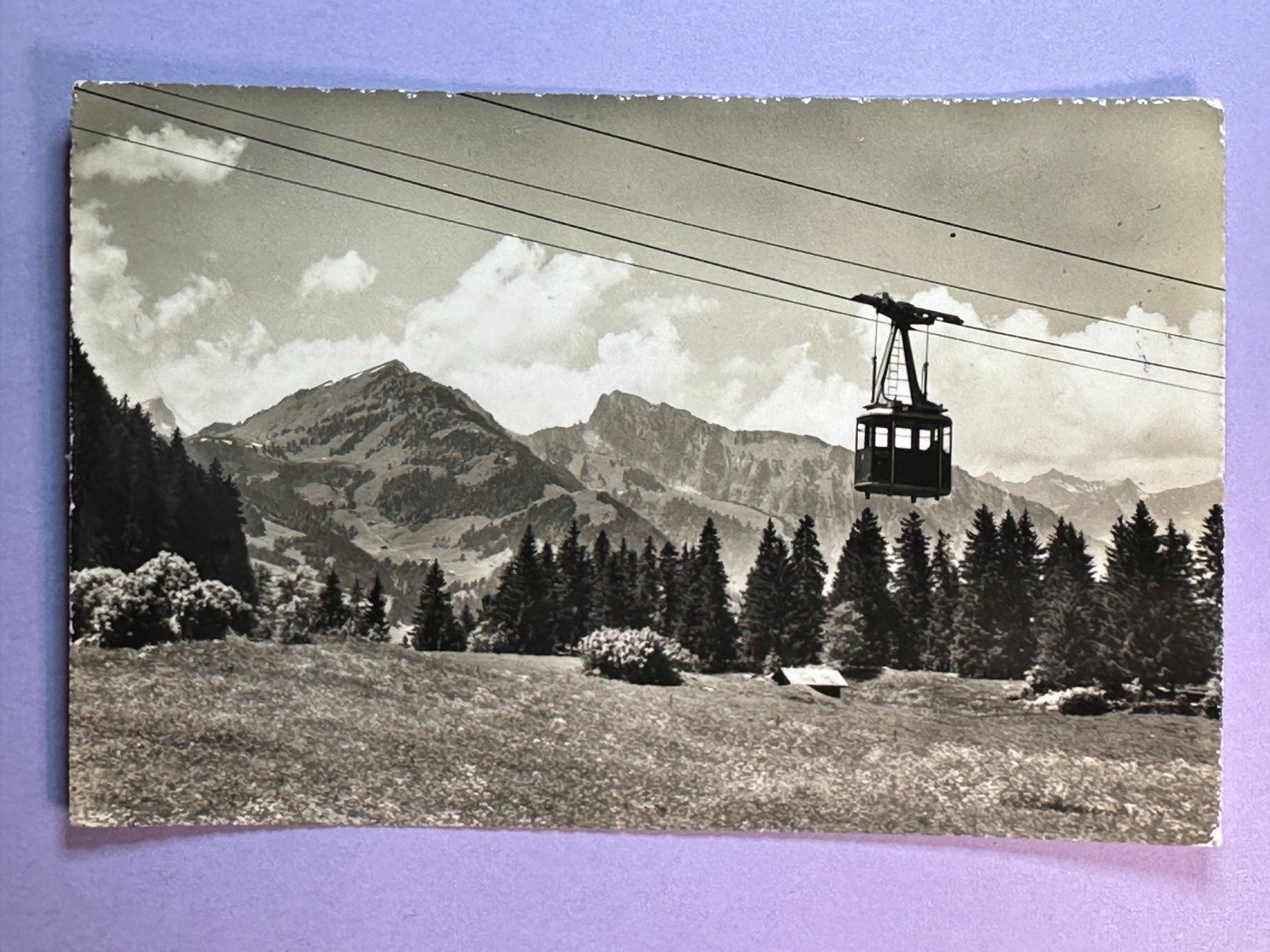 Ansichtskarten: Luftseilbahn Château d'Oex – Gebraucht aus Steg VS von danwer74