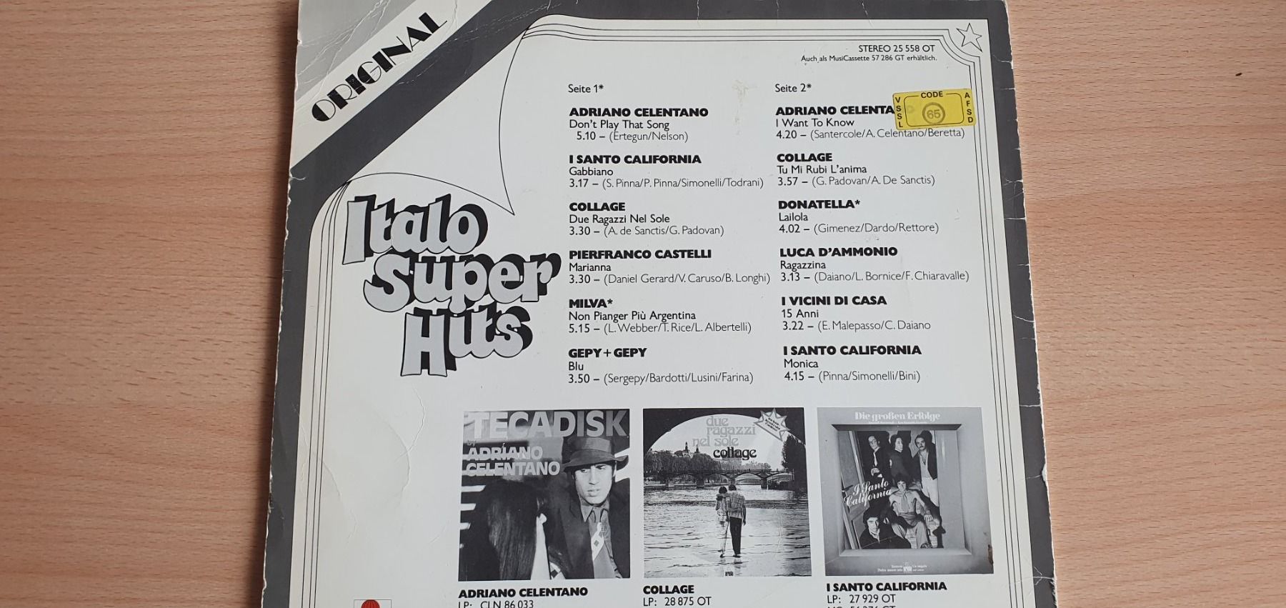Dischi in vinile: 3 vinyles italiens – Usato da Moutier venduto da mai_pq7w 2