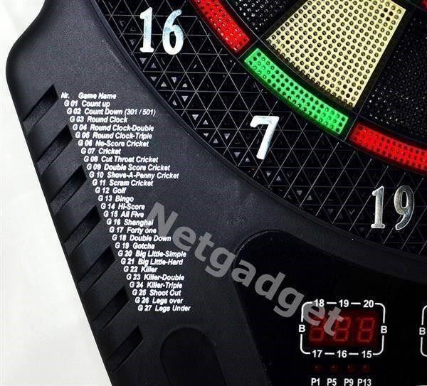 Freccette: Darts Dartscheibe - Elektronik Dartboard – Nuovo e nell'imballaggio originale da Yverdon-les-Bains venduto da Netgadget 1