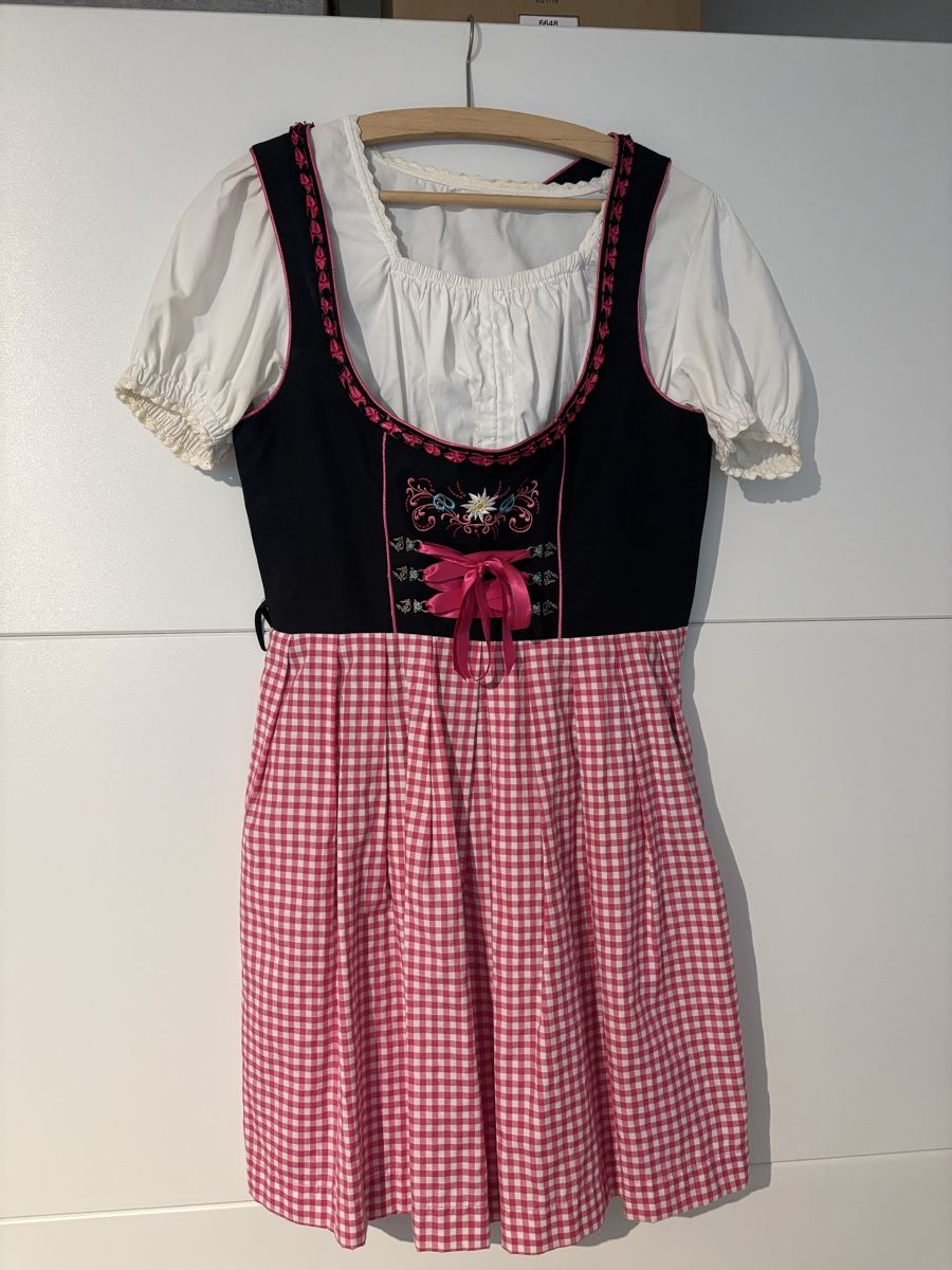 Vestiti: Dirndl Stockerpoint pink kariert Grösse 40 – Nuovo (secondo la descrizione) da Rorschach venduto da lusc1992