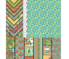 12 Blatt Design-Papier, Bastelpapier  NEU