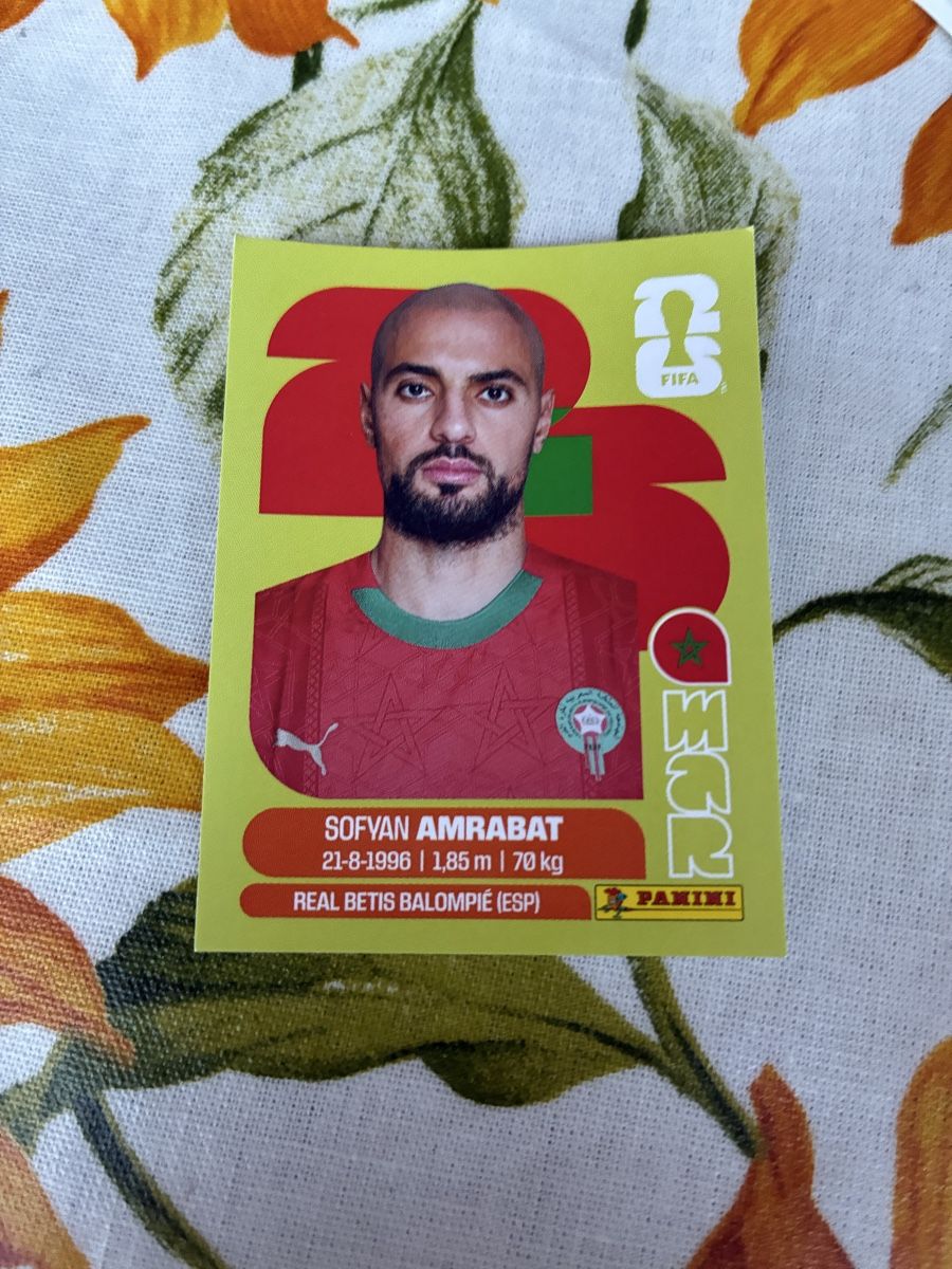 Panini Cartes à collectionner: FIFA World Cup 2026 Sticker Sofyan Amrabat Panini – D'occasion à Wettingen par ric_xm6x