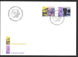 FDC Serie 1020-1021 Tourismus II ET 13.3.2001