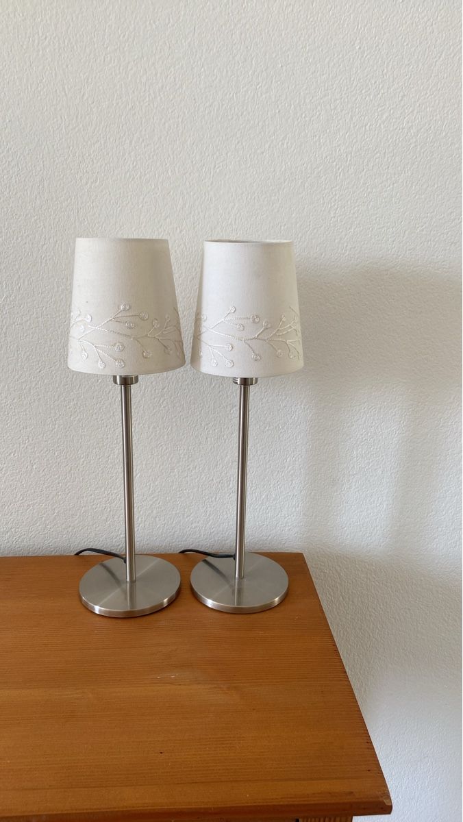Ikea Lampen: 2 Tischlampen mit Stoffschirm – Gebraucht aus Wangen an der Aare von Thedog