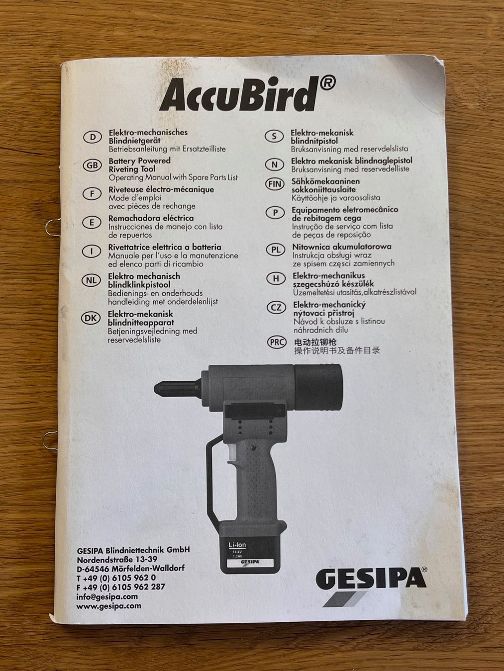 Toutes les machines: Blindnietgerät GESIPA AccuBird – Défectueux à Uster par Wergra 4