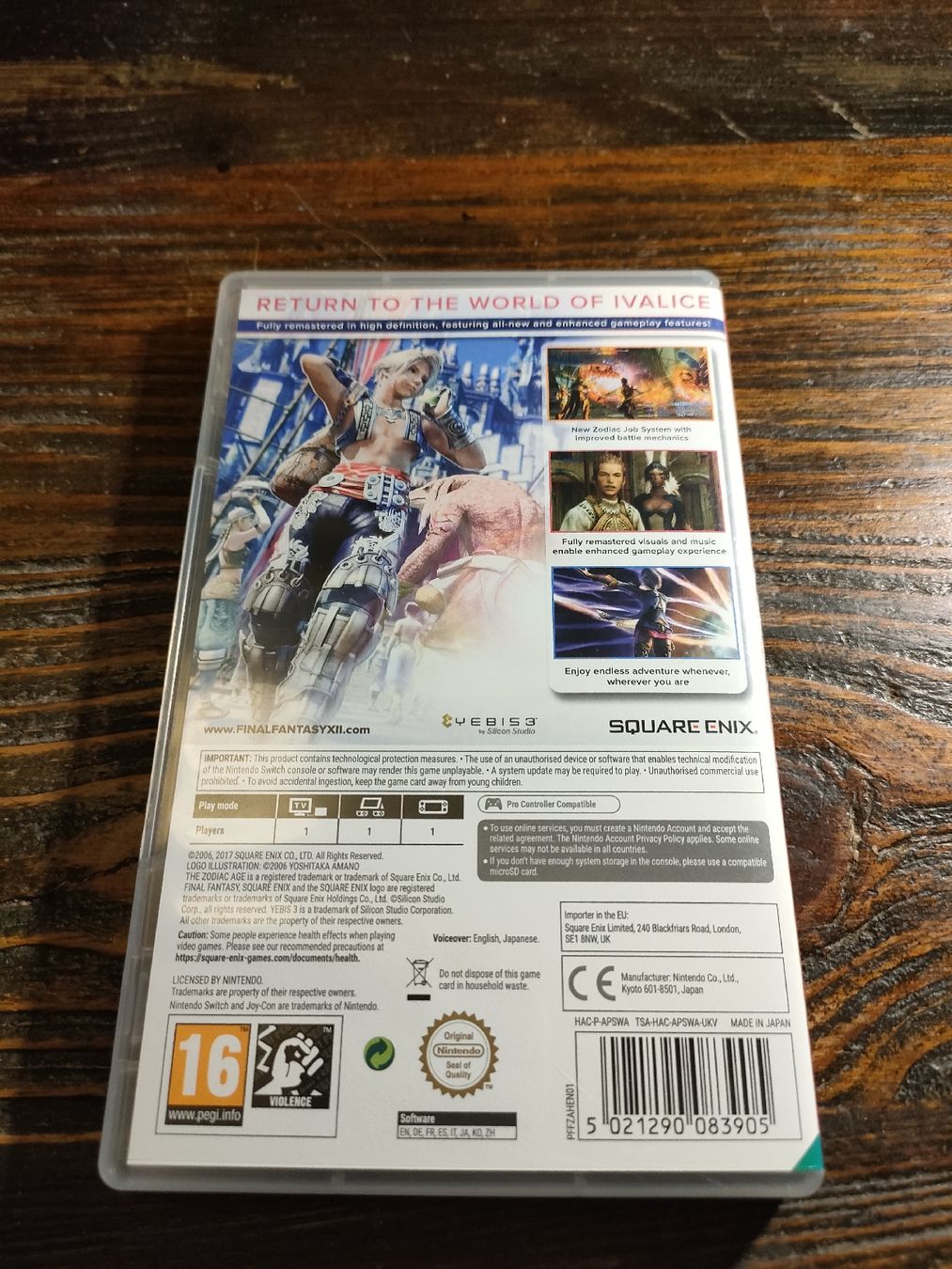 Nintendo Giochi: Final Fantasy XII The Zodiac Age / Switch – Usato da La Chaux-de-Fonds venduto da nwa_w9zt 1