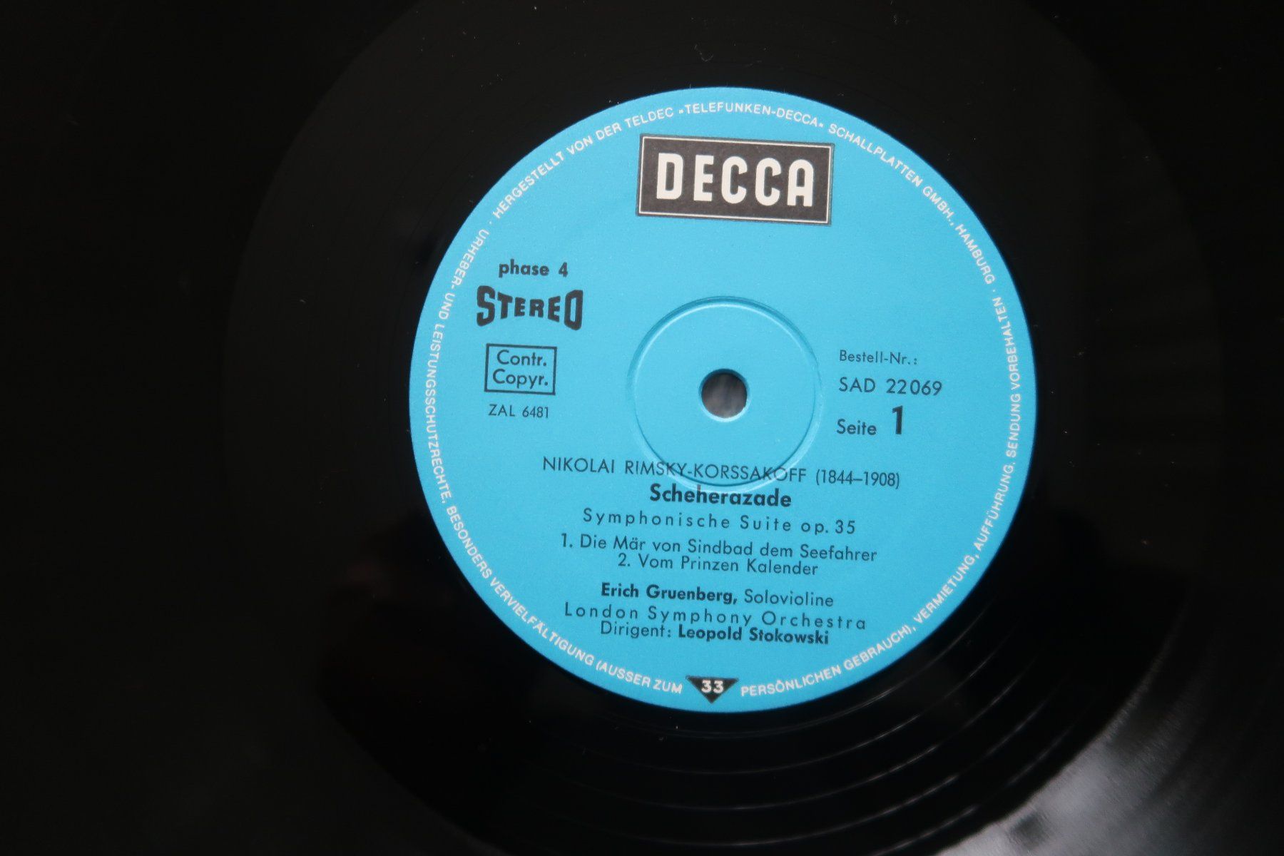 Dischi in vinile: Scheherazade - Rimsky-Korsakov - London Symphony Orchestra – Usato da Basel venduto da Patiscat 2