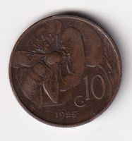 Italien 10 centesimi 1925
